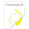 Plottfolie in Schwefelgelb (Oracal 751C-025) mit freier Wunsch-Kontur<br>montagefertig inkl. Übertragungstape für Schriften und Zeichen